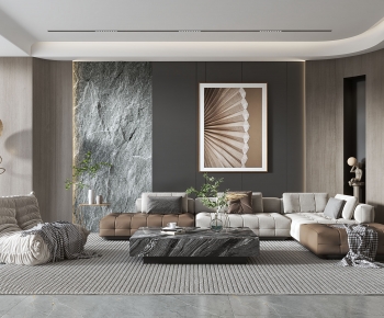Modern A Living Room-ID:679140121