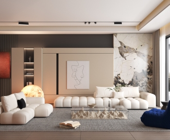 Modern A Living Room-ID:203381067