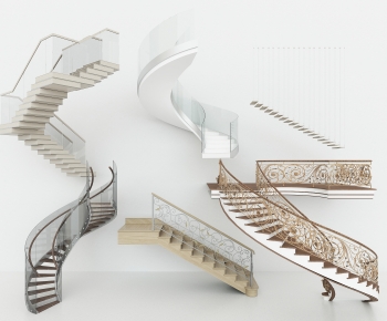 Modern European Style Rotating Staircase-ID:151324999