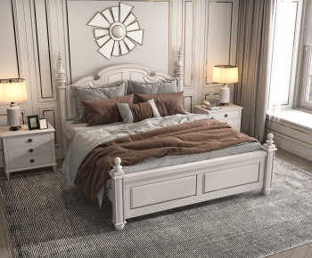 American Style Double Bed-ID:112267974