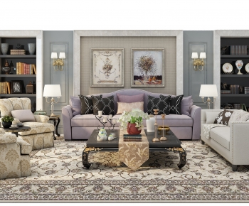 Simple European Style Sofa Combination-ID:308010101