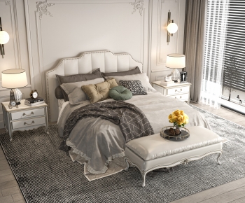 American Style Double Bed-ID:566056018