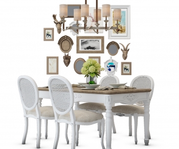 Simple European Style Dining Table And Chairs-ID:251208079