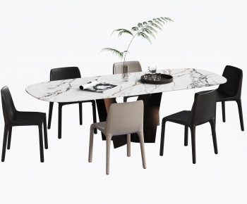 Modern Dining Table And Chairs-ID:497450861