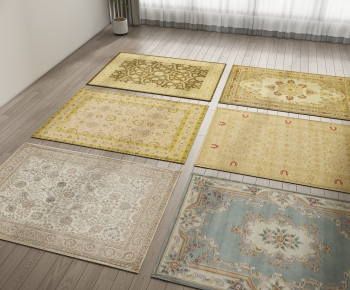 中式方形地毯组合-ID:157835012