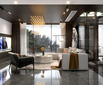 Modern A Living Room-ID:674334053