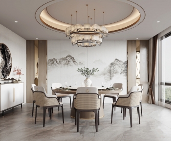 New Chinese Style Dining Room-ID:777278901