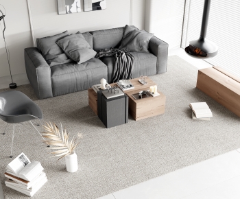 Modern Nordic Style Sofa Combination-ID:360425957