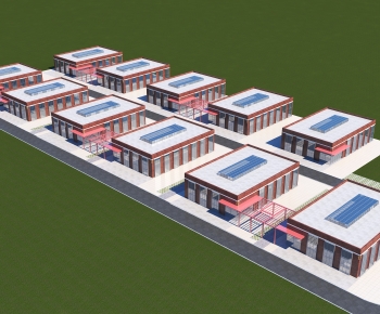 Modern Industrial Building-ID:972923992