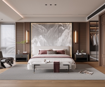 New Chinese Style Bedroom-ID:175491091