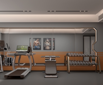 Modern Home Fitness Room-ID:347450971