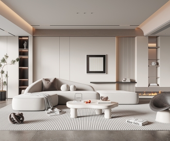 Modern A Living Room-ID:874701989