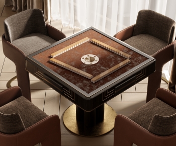 Modern Mahjong Tables And Chairs-ID:313561929