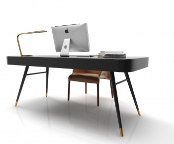 Modern Computer Desk And Chair-ID:739083051