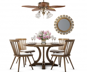 Nordic Style Dining Table And Chairs-ID:148307096