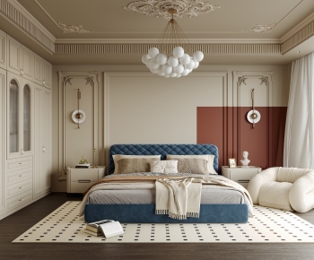 French Style Bedroom-ID:105237014