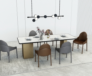 Modern Dining Table And Chairs-ID:688463935