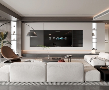 Modern A Living Room-ID:489831921