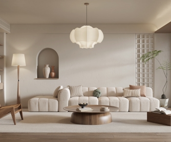 Wabi-sabi Style A Living Room-ID:685703046