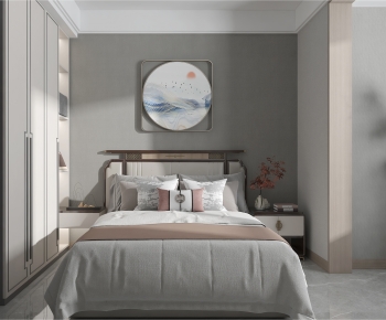 New Chinese Style Bedroom-ID:370065938