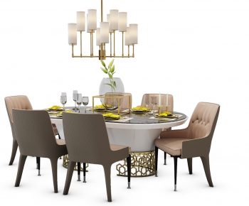 Simple European Style Dining Table And Chairs-ID:226039966