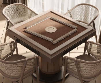 Wabi-sabi Style Mahjong Tables And Chairs-ID:648041961