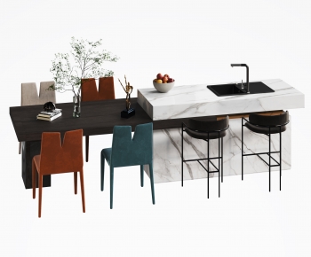 Modern Dining Table And Chairs-ID:874435904