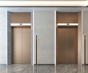 Modern Office Elevator Hall-ID:554840646