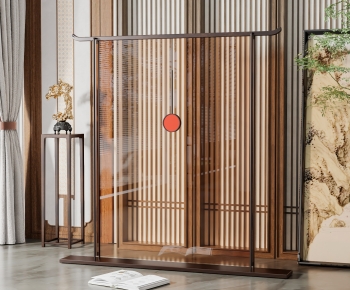 New Chinese Style Glass Screen Partition-ID:346337085
