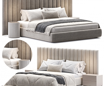 Modern Double Bed-ID:645625115