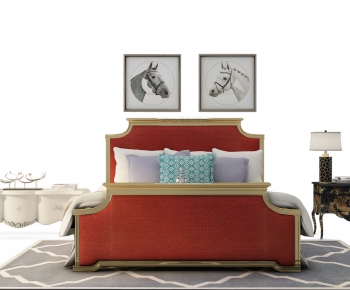 European Style Double Bed-ID:963684081