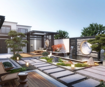 New Chinese Style Courtyard/landscape-ID:312660939