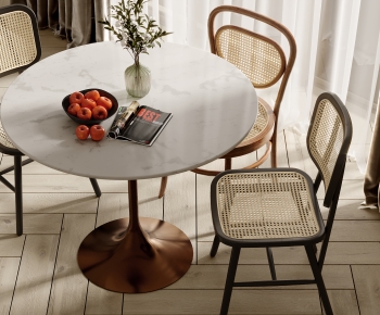 Wabi-sabi Style Dining Table And Chairs-ID:788227085