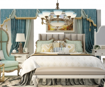 European Style Double Bed-ID:207550562