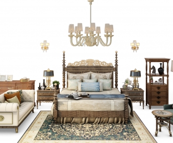 European Style Double Bed-ID:147779042