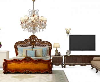 European Style Double Bed-ID:739356046