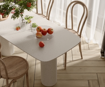 Nordic Style Dining Table And Chairs-ID:862831127
