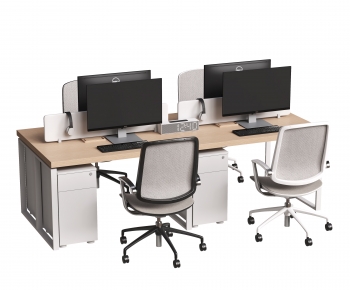 Modern Office Desk And Chair-ID:747414117