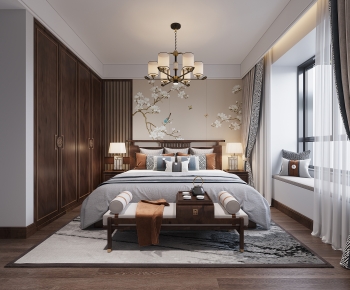 New Chinese Style Bedroom-ID:430458079