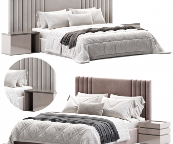 Modern Double Bed-ID:608634008
