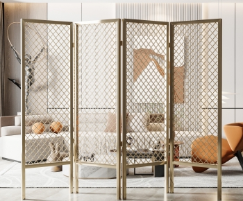 Modern Metal Screen Partition-ID:726001987