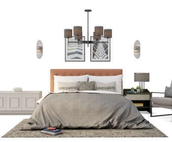 Simple European Style Bedroom-ID:203684092