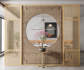New Chinese Style Wooden Screen Partition-ID:434001929