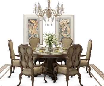 European Style Dining Table And Chairs-ID:870909939