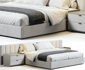 Modern Double Bed-ID:603220529