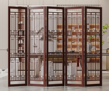 New Chinese Style Wooden Screen Partition-ID:488245961