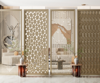 New Chinese Style Metal Screen Partition-ID:186732052
