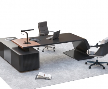 Modern Office Desk And Chair-ID:974534037
