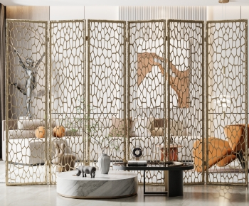 Modern Metal Screen Partition-ID:113097919