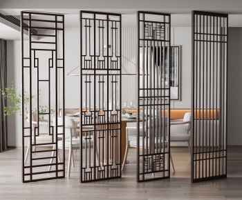 New Chinese Style Wooden Screen Partition-ID:793587929